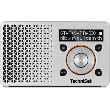 Technisat DIGITRADIO 1 silver orange FM DAB+ jack Reference: 0003/4997