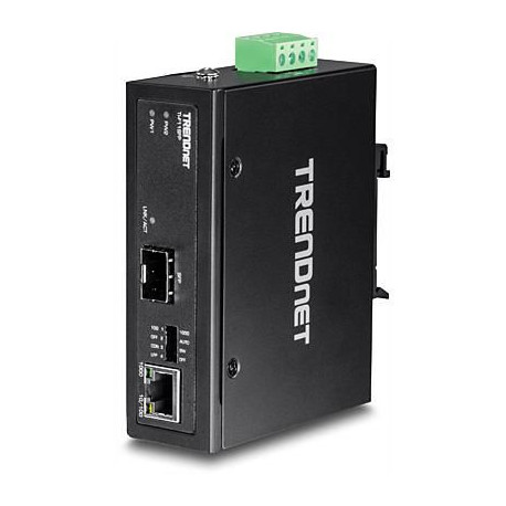 Trendnet Converter Industrial 100 1000Base-T SFP Media IP 30 Reference: TI-F11SFP