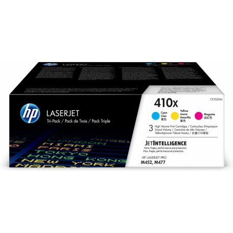 HP Inc. 410X Gul Cyan Magenta 5000 sider Toner CF252XM