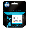 HP Inc. 301 Color Cyan, Magenta, Yellow 150 Pages Ink CH562EE