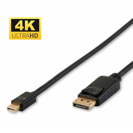 Micro Connect 4K Mini Displayport to Displayport 0.5m 1.2v Black Reference: DP-MMG-050MB