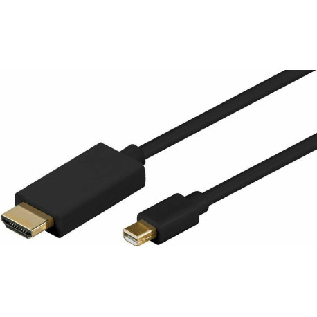 Micro Connect Mini Displayport to HDMI Cable 3m incl. audio Reference: MDPHDMI3B