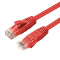 Micro Connect U/UTP CAT5e 0.5M Red PVC Unshielded Network Cable, Reference: UTP5005R