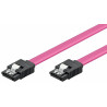 Micro Connect SATA Cable 0,3m with Clip 7-Pole to 7-Pole SATA plugs Reference: SAT15003C