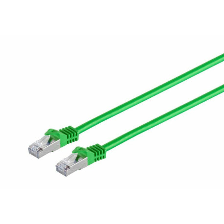 Micro Connect RJ45 patch cord S/FTP (PiMF), w. CAT 7 raw cable 1m Green Reference: SFTP701G