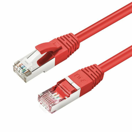 Micro Connect S/FTP CAT6 0.5m Red LSZH PiMF (Pairs in metal foil) Reference: SSTP6005R