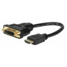 Micro Connect Adapter HDMI - HDMI to DVI (24+5) - DVI M/F - 15CM - Black Reference: DVIHDMI15CM