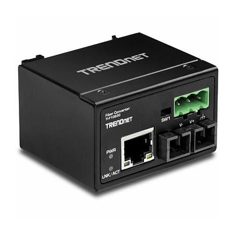 Trendnet Converter Industrial 100Base-FX SC 30KM IP 30 Reference: TI-F10S30