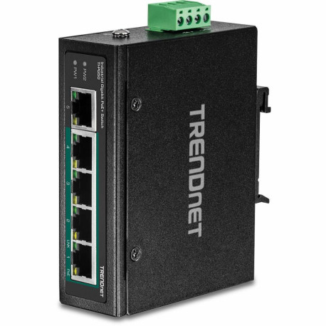 Trendnet Industrial switch 5 port Fast Eth. PoE+ L2 DIN-Rai Reference: TI-PG50