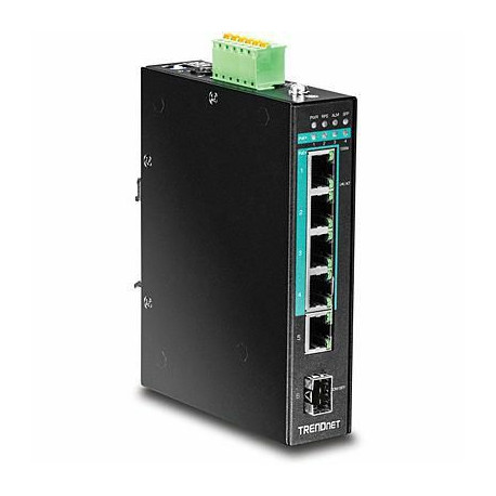 Trendnet Industrial switch 5 port Gbit Unman. L2 PoE+ Metal Reference: TI-PG541