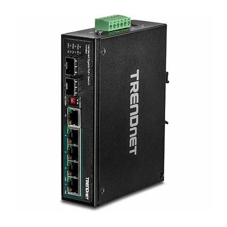 Trendnet Industrial switch 6 Gbit PoE+ metal Reference: TI-PG62