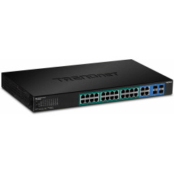 Trendnet Switch 28 Port Gbit Managed PoE+ 370W WebSmart 19 Reference: TPE-5028WS