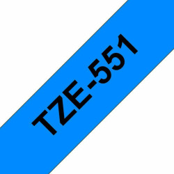 Brother Writing tape TZe-551 24 mm, black on blue Reference: TZE551