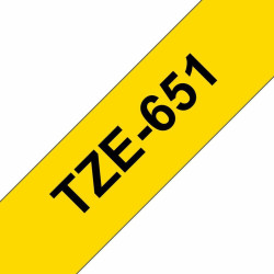 Brother TZe 651 Laminated Ribbon 2,4 cm x 8 m 1 Cassette Reference: TZE651