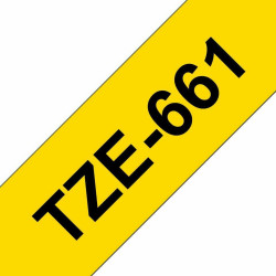 Brother TZe-661 writing tape 36 mm black on yellow Reference: TZE661