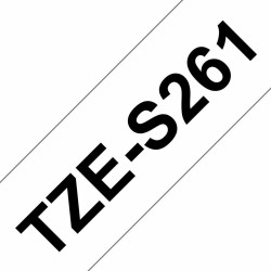 Brother TZe-S261 writing tape 36 mm black on white Reference: TZES261