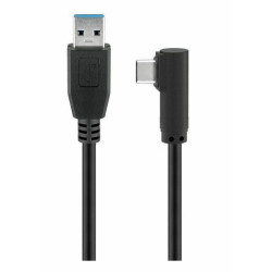 Micro Connect USB-C to USB3.0 A Cable, 0.5m Black for synching and Reference: USB3.1CA05A