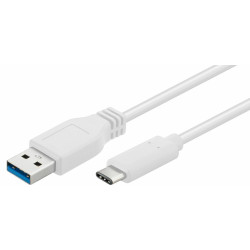 Micro Connect Gen1 USB C-A Cable, 2m White for synching and Reference: USB3.1CA2W