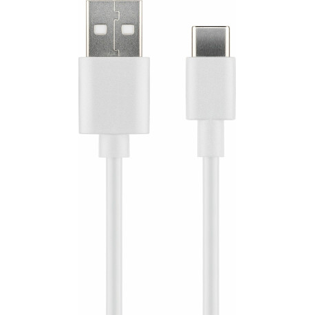 Micro Connect USB-C to USB2.0 A Cable, 0.5m White, for synching and Reference: USB3.1CCHAR05W