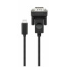 Micro Connect USB - C to VGA 1.8m Black USB-C - VGA 15-pin M-M Reference: USB3.1CVGA1.8