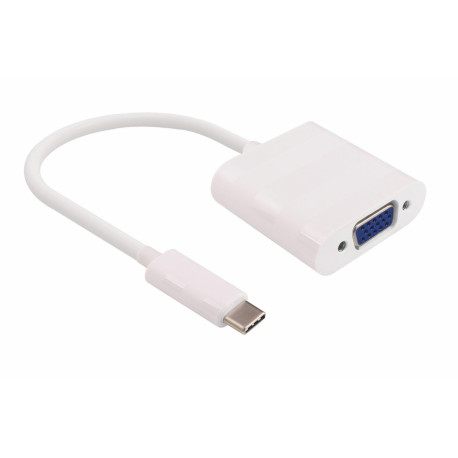 Micro Connect USB-C to VGA Adapter 0.2m Max. 1920x1080p@60Hz Reference: USB3.1CVGAW