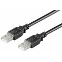 Micro Connect USB2.0 A-A 1m M-M, Black Hi-Speed cable Reference: USBAA1B