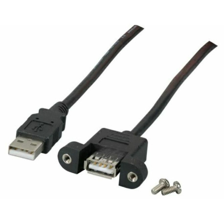 Micro Connect USB2.0 Extension A-A M-F 0,5m Panel type Reference: USBAAF1PANEL05