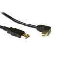 Micro Connect USB2.0 A-B 1.8m M-M, BlackUSB B male angled Reference: USBAB2ANGLED2