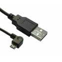 Micro Connect USB A to USB Micro B, Version 2.0, Black, 1.8m USB A - Reference: USBABMICRO18ANG