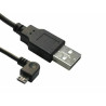 Micro Connect USB A to USB Micro B, Version 2.0, Black, 1.8m USB A - Reference: USBABMICRO18ANG