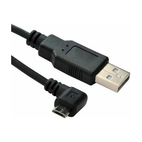 Micro Connect Micro USB Cable, Black, 3m USB A - Micro USB B 5P Angled Reference: USBABMICRO3ANG