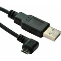 Micro Connect Micro USB Cable, Black, 3m USB A - Micro USB B 5P Angled Reference: USBABMICRO3ANG