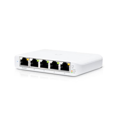 Ubiquiti UniFi Switch USW Flex Mini Switch 5-Ports Gigabit PoE+ Reference: USW-FLEX-MINI