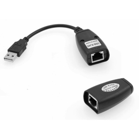 Micro Connect CAT 5/5e/6 / USB 1.1 Converter Transmit USB signals via Reference: USBEXT60M