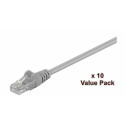 Micro Connect U/UTP CAT5e 0.5m Grey 10 Pack 1 pcs. 10 pcs. in one bag Reference: V-UTP5005VP