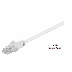 Micro Connect U/UTP CAT5e 0.5m White10 Pack 1 pcs. 10 pcs. in one bag Reference: V-UTP5005WVP