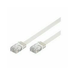 Micro Connect U/UTP CAT5e 3M White Flat Unshielded Network Cable, Reference: V-UTP503W-FLAT