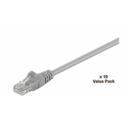 Micro Connect U/UTP CAT5e 10M Grey 10 Pack 1 pcs. 10 pcs. in one bag Reference: V-UTP510VP