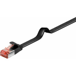 Micro Connect U/UTP CAT6 0.50M Black Flat Unshielded Network Cable Reference: V-UTP6005S-FLAT