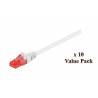 Micro Connect U/UTP CAT6 0.5M White 10 Pack 1 pcs. 10 pcs. in one bag Reference: V-UTP6005WVP