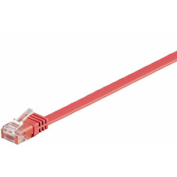 Micro Connect U/UTP CAT6 1M Red Flat Unshielded Network Cable Reference: V-UTP601R-FLAT