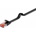 Micro Connect U/UTP CAT6 1M Black Flat Unshielded Network Cable, Reference: V-UTP601S-FLAT