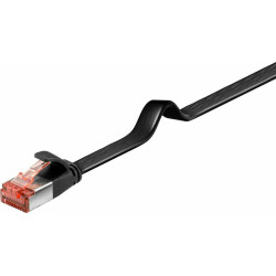 Micro Connect U/UTP CAT6 2M Black Flat Unshielded Network Cable Reference: V-UTP602S-FLAT