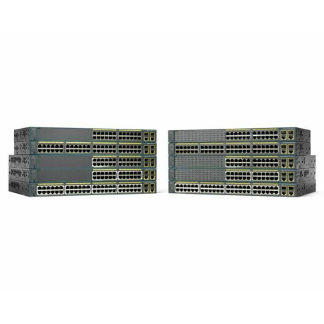 Cisco Catalyst 2960 Plus 24 10/100 (8 PoE) + 2 T/SFP LAN Lite Reference: WS-C2960+24LC-S [Refurbished]