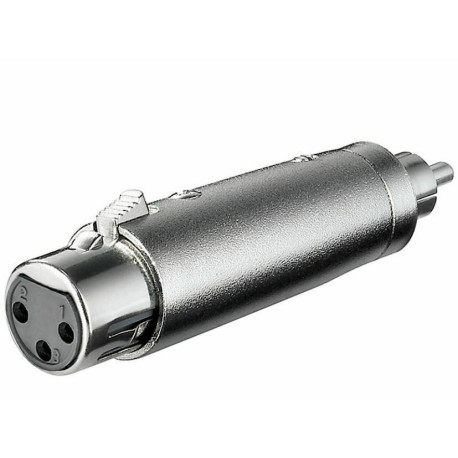 Micro Connect XLR Adaptor 3 pin XLR - RCA F-M Reference: XLRFG