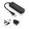 Micro Connect USB3.0 HUB w. Gigabit Ethernet Adapter Reference: MC-USB3.0HUBWETH