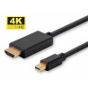 Micro Connect 4K Mini Displayport to HDMI Cable 2m incl. audio Reference: MDPHDMI2B-4K