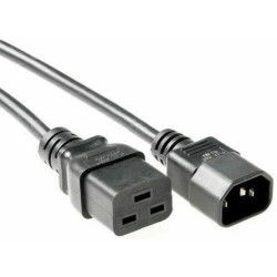 Micro Connect Power Cord C19-C14 3m Black Extension Cable,10A/250V Reference: PE0191430