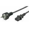 Micro Connect Power Cord Schuko - C3 - 3m - black - IEC 60320 to IEC 60320 Reference: PE020430