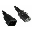 Micro Connect PowerCord C13-C20 10A 1m Black IEC 60320-C13 to C20 Black. Reference: PE030610